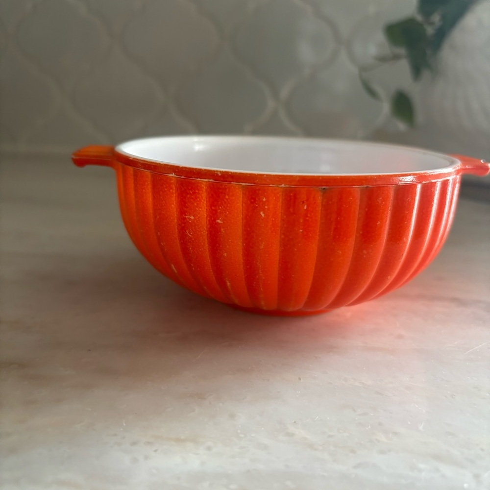 Vintage Hazel Atlas Orange Bowl